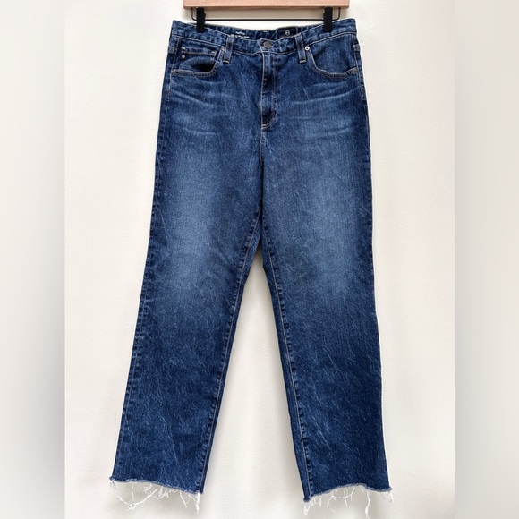 AG Adriano Goldschmeid Alexxis High Rise Vintage Jean starfire Medium Dark Wash - Picture 2 of 13